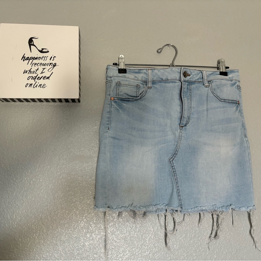 Celebrity Pink Light Denim Skirt